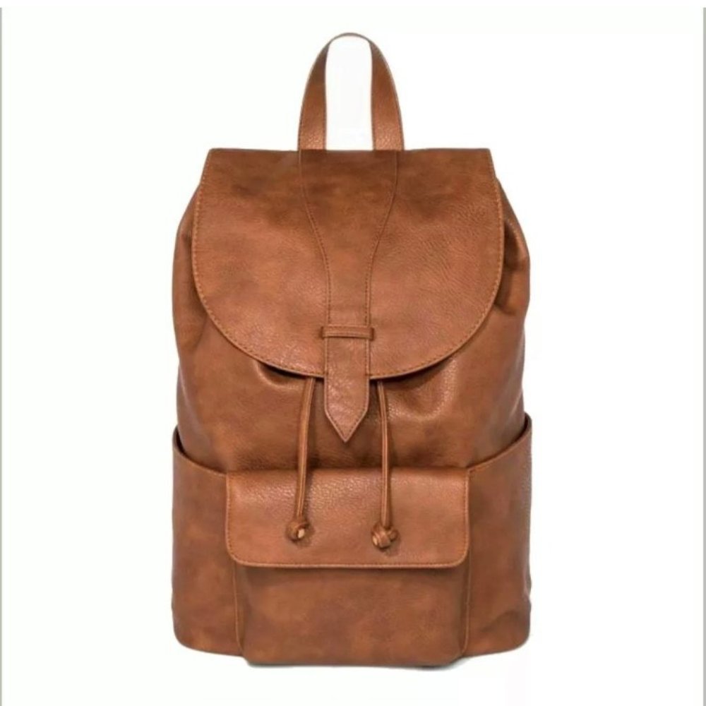 Universal Thread Brown Faux Leather Backpack